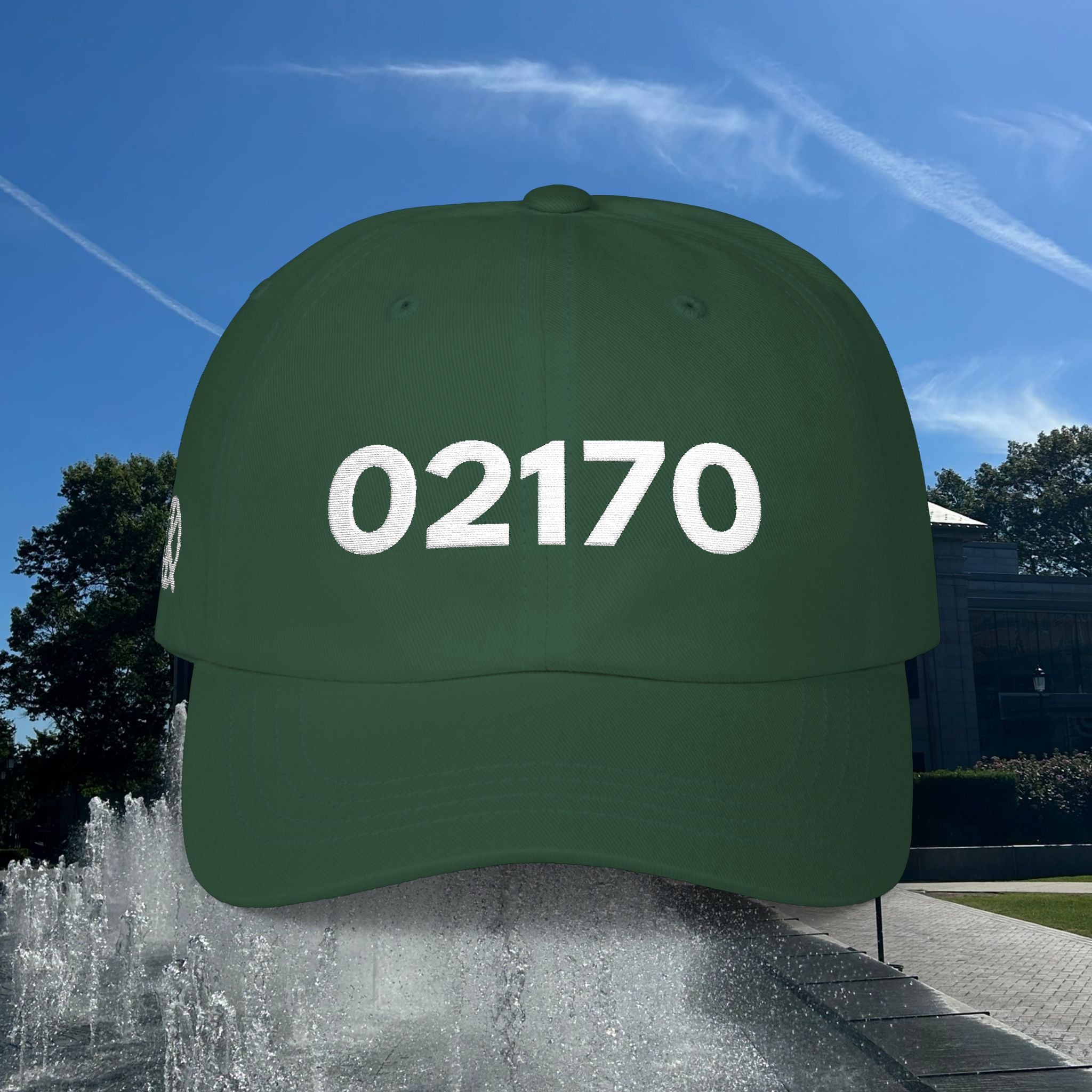 02170 Classic Dad Cap — White Logo Baseball Hat