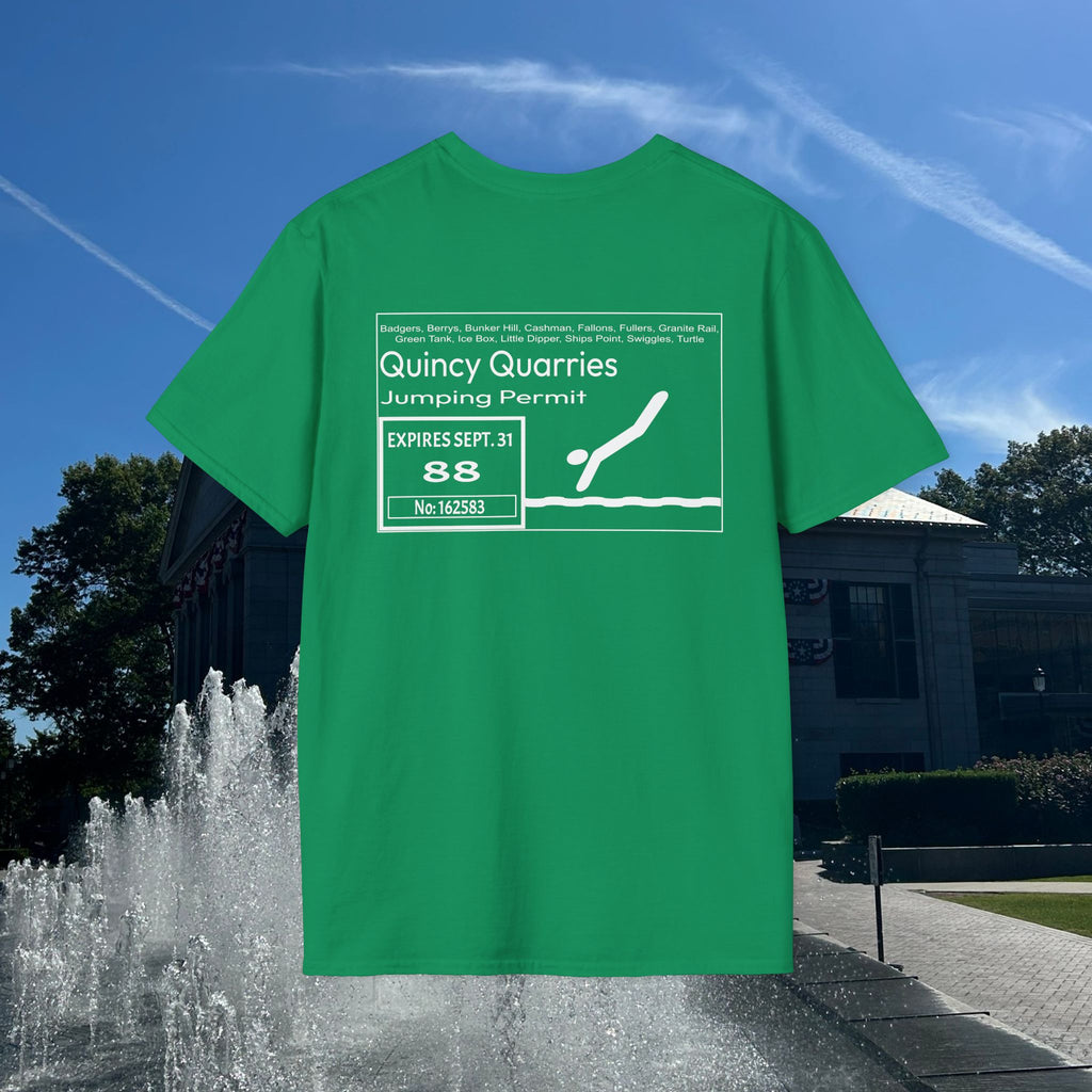 Quincy Quarries Permit T-shirt- Back