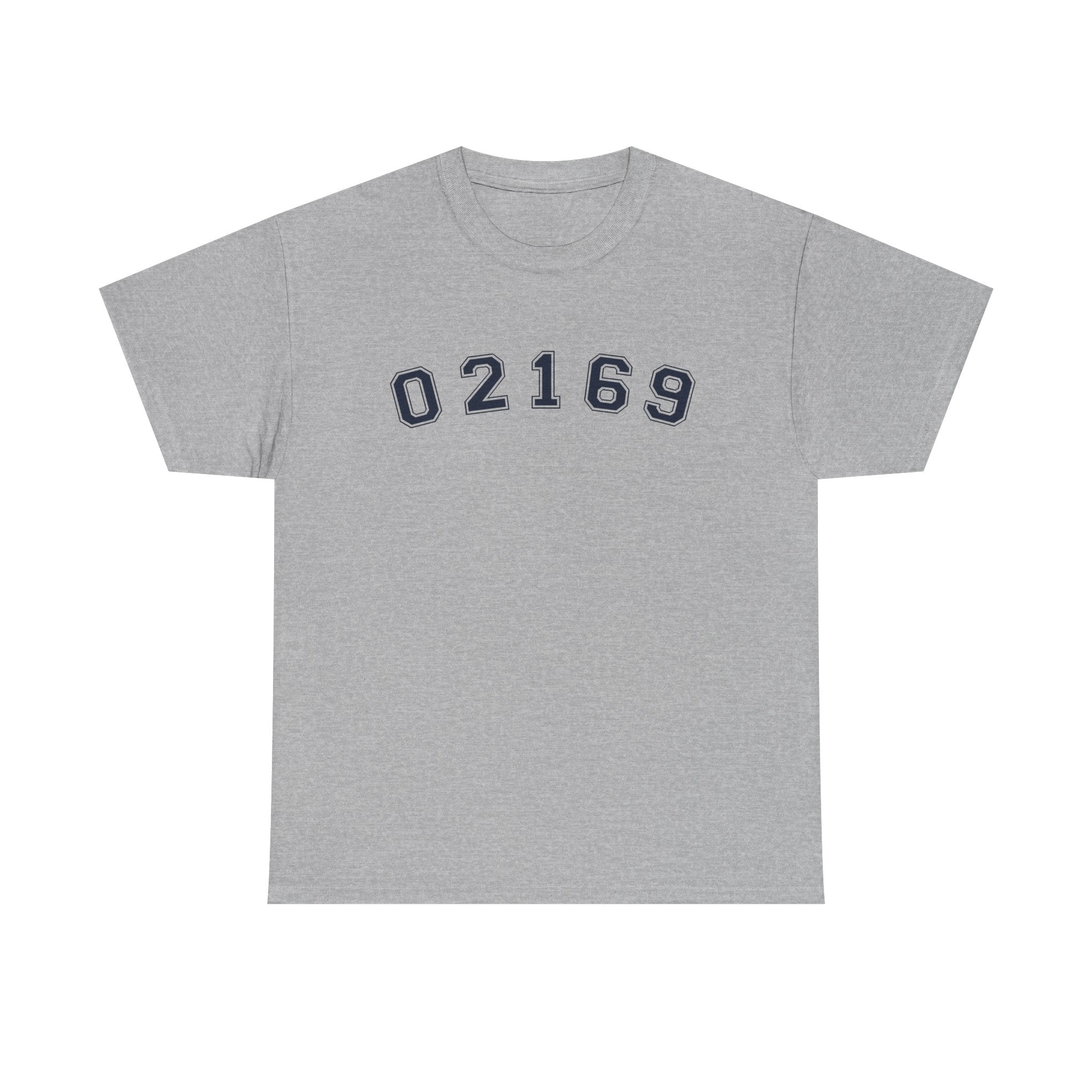 02169-Quincy Zip Code T-shirt Navy Text