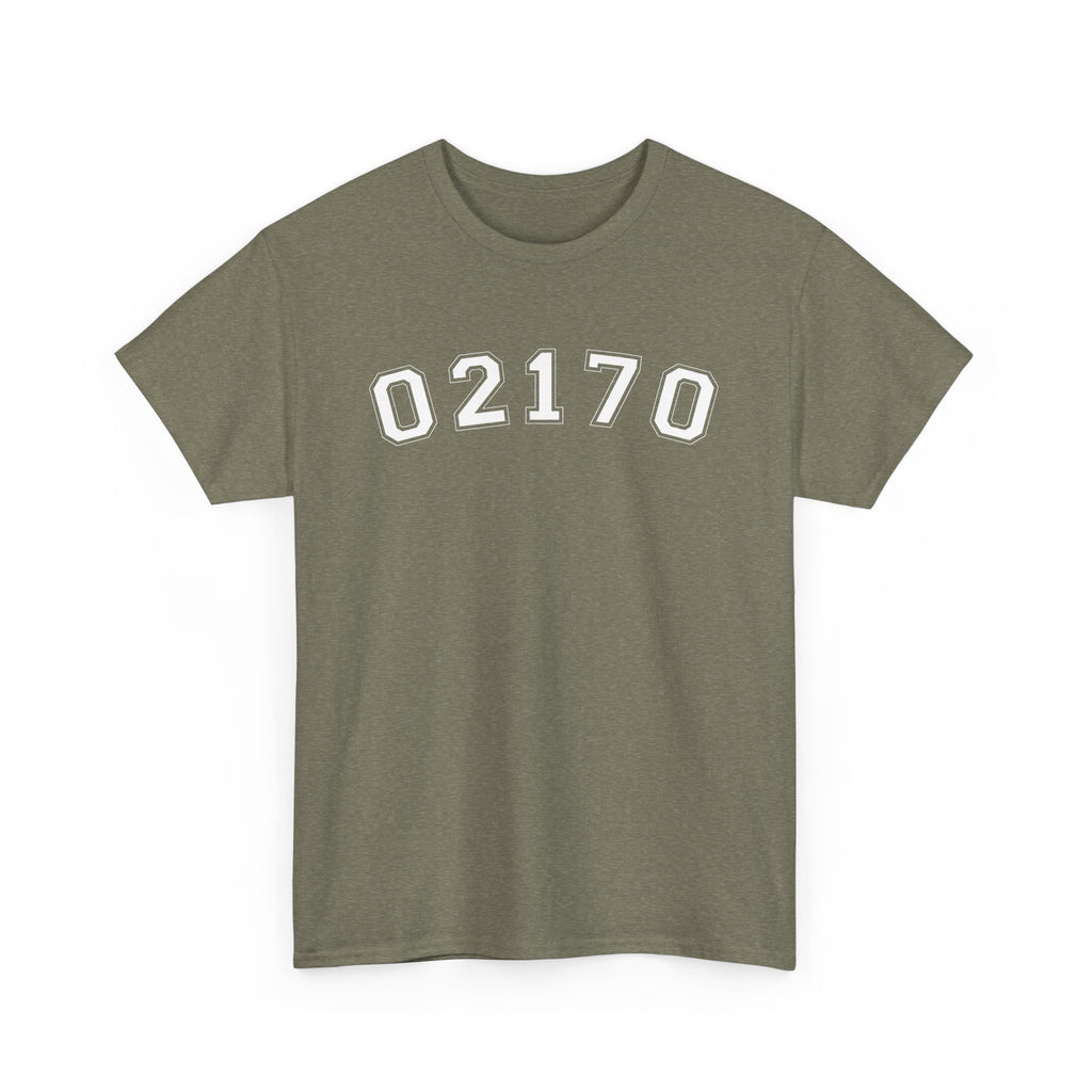 02170- Quincy Zip Code T-shirt White Text