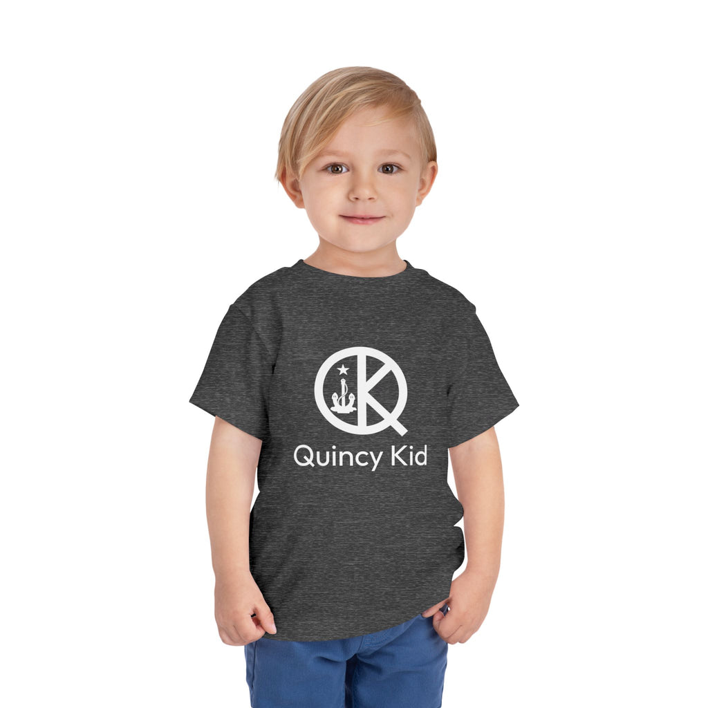 Quincy Kid Toddler T-shirt White Text