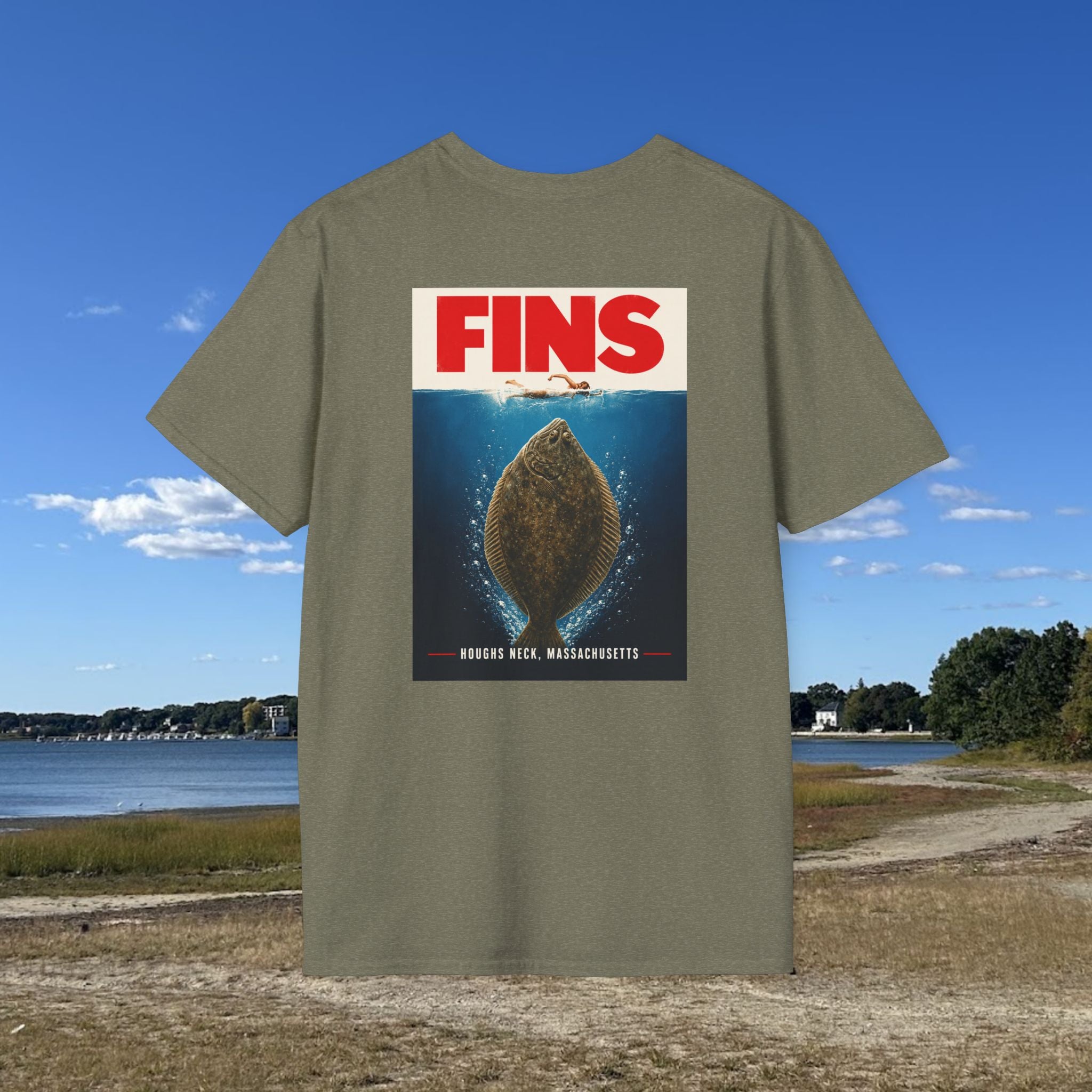 Houghs Neck Flounder Jaws T-Shirt