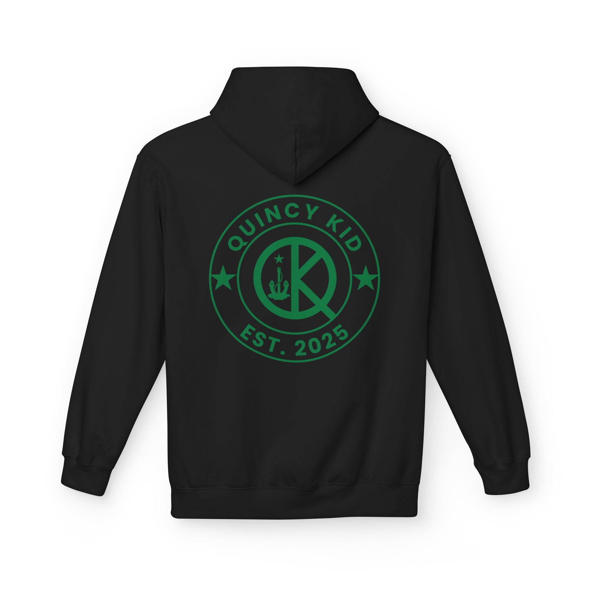 Quincy Kid- Celtic Green Emblem Softstyle Hoodie
