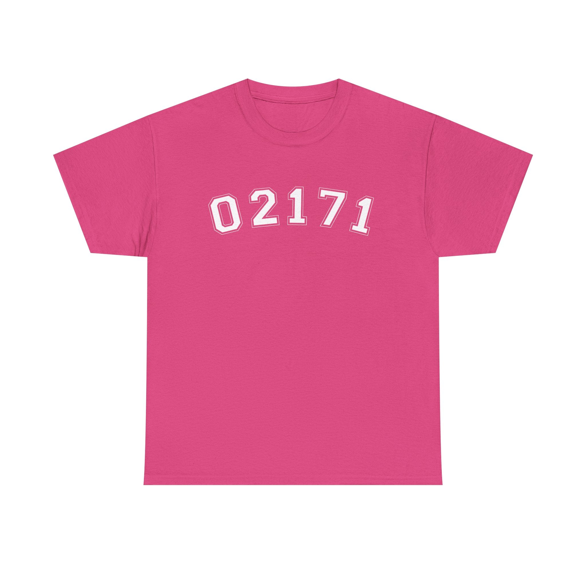 02171- Quincy Zip Code T-shirt White Text