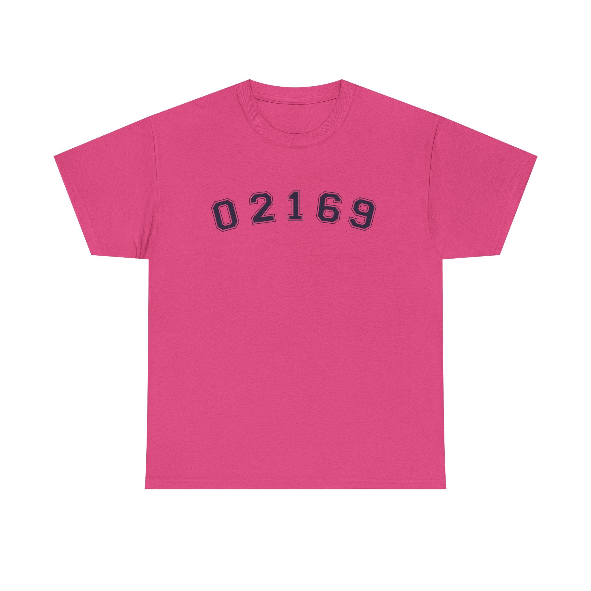 02169-Quincy Zip Code T-shirt Navy Text