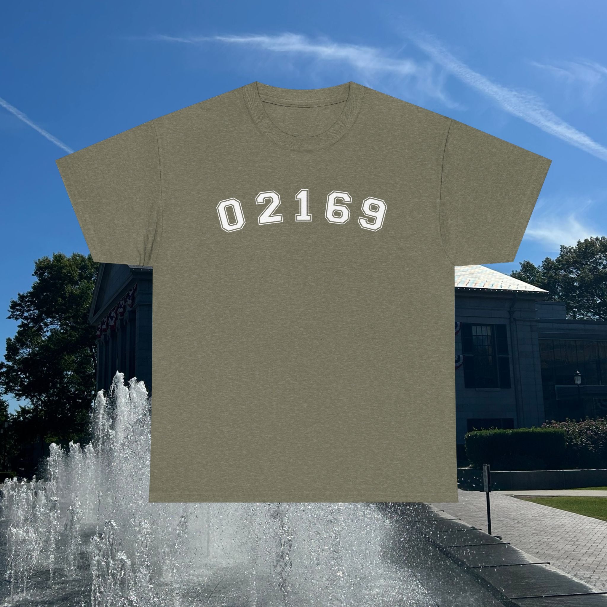 02169- Quincy Zip Code T-shirt White Text