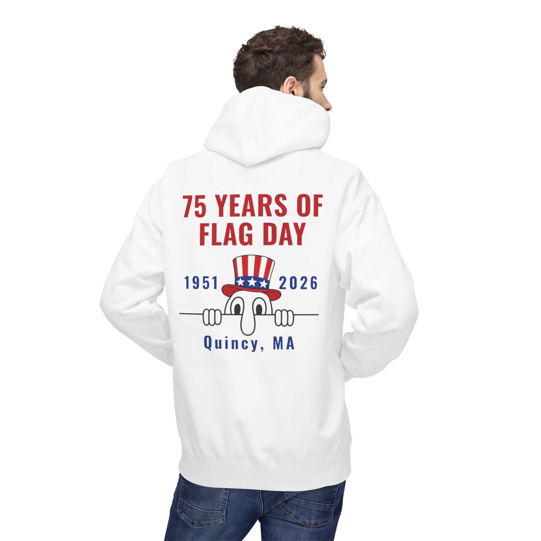 Kilroy Was Here Flag Day 75th Anniversary Hoodie
