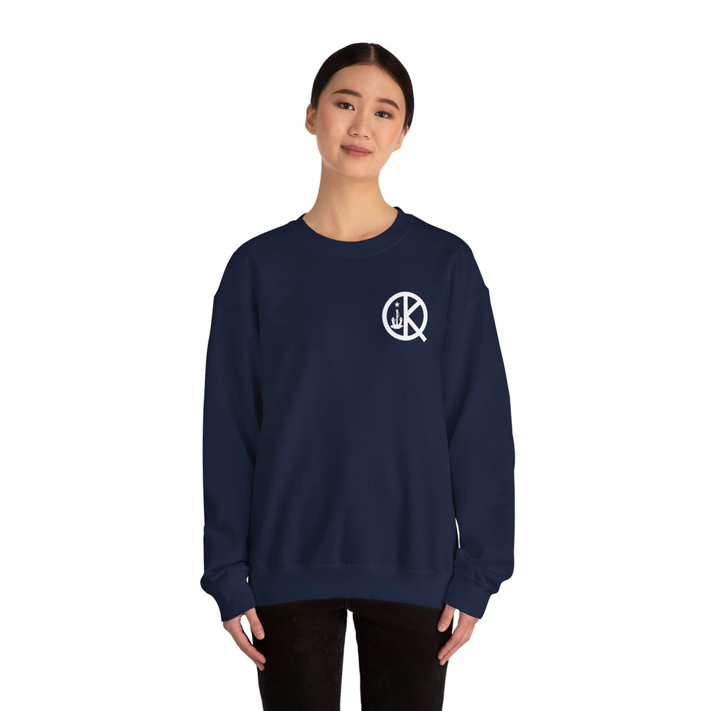 Quincy Kid Crewneck Sweatshirt With White Emblem