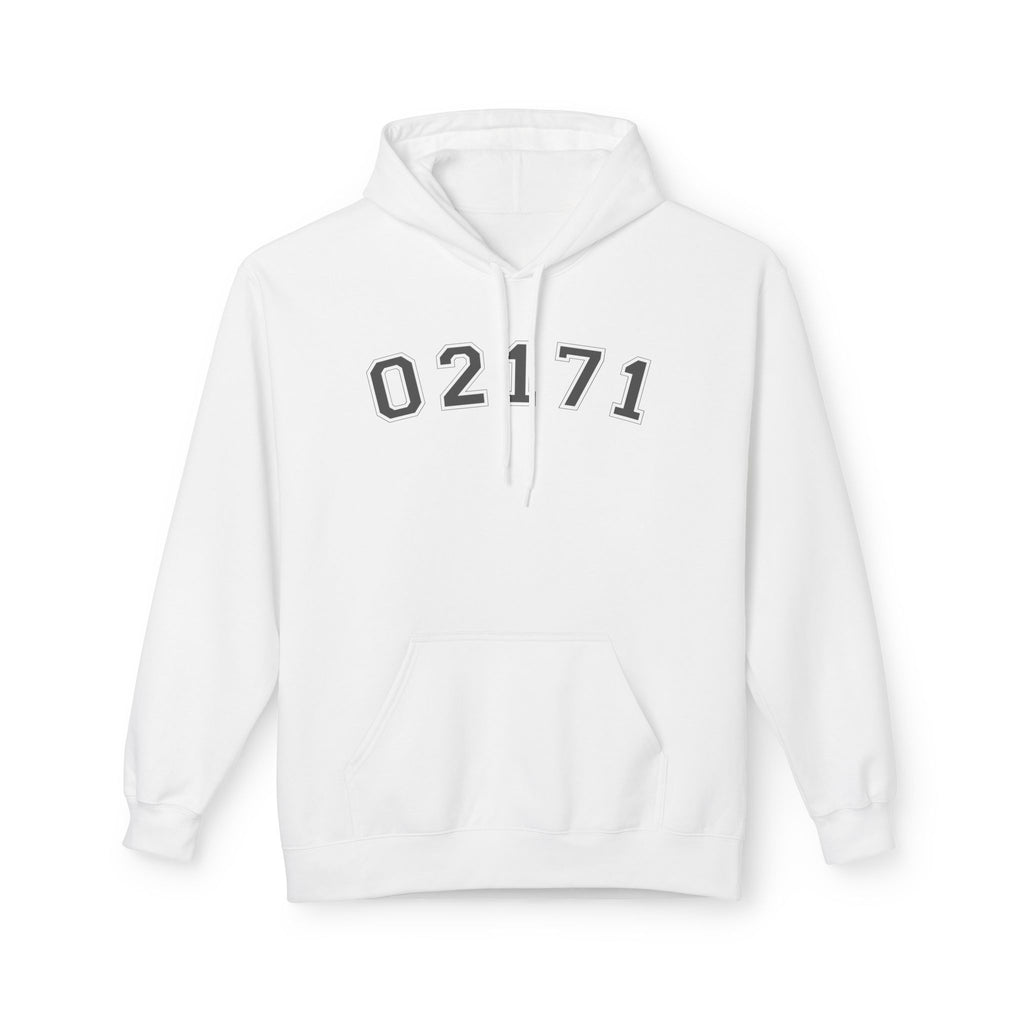 02171- Quincy Zip Code Sweatshirt Grey Text