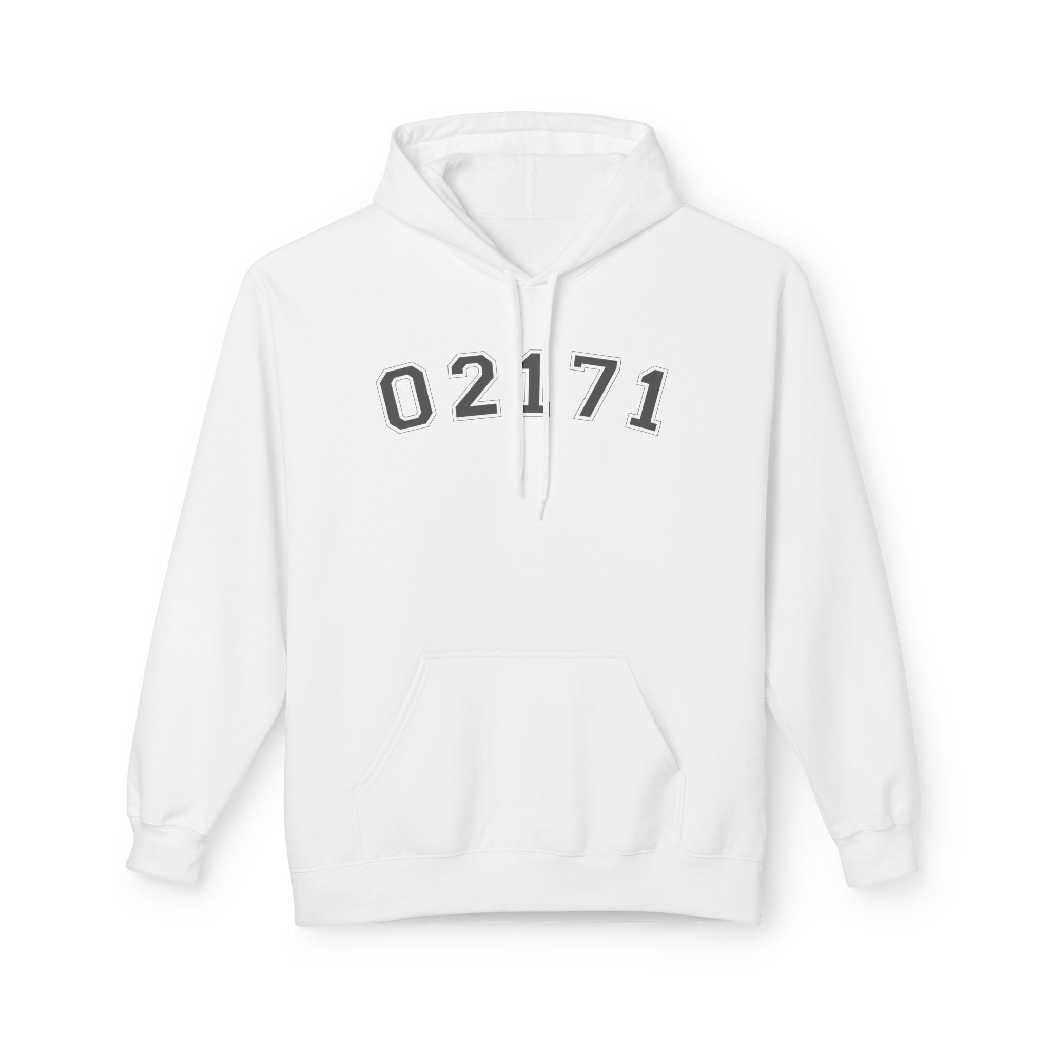02171- Quincy Zip Code Sweatshirt Grey Text