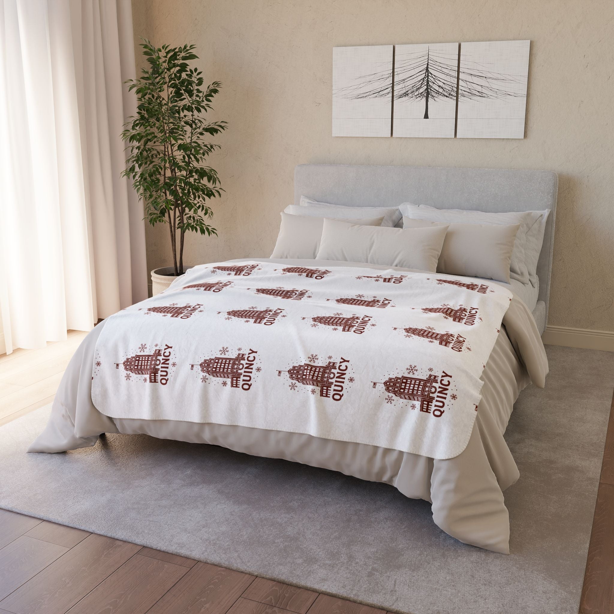 Granite Trust Holiday Fleece Sherpa Blanket