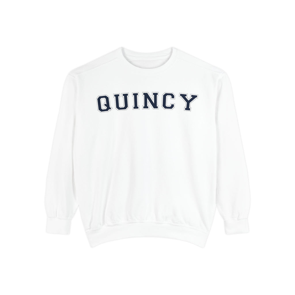 Quincy Sweatshirt Navy Text