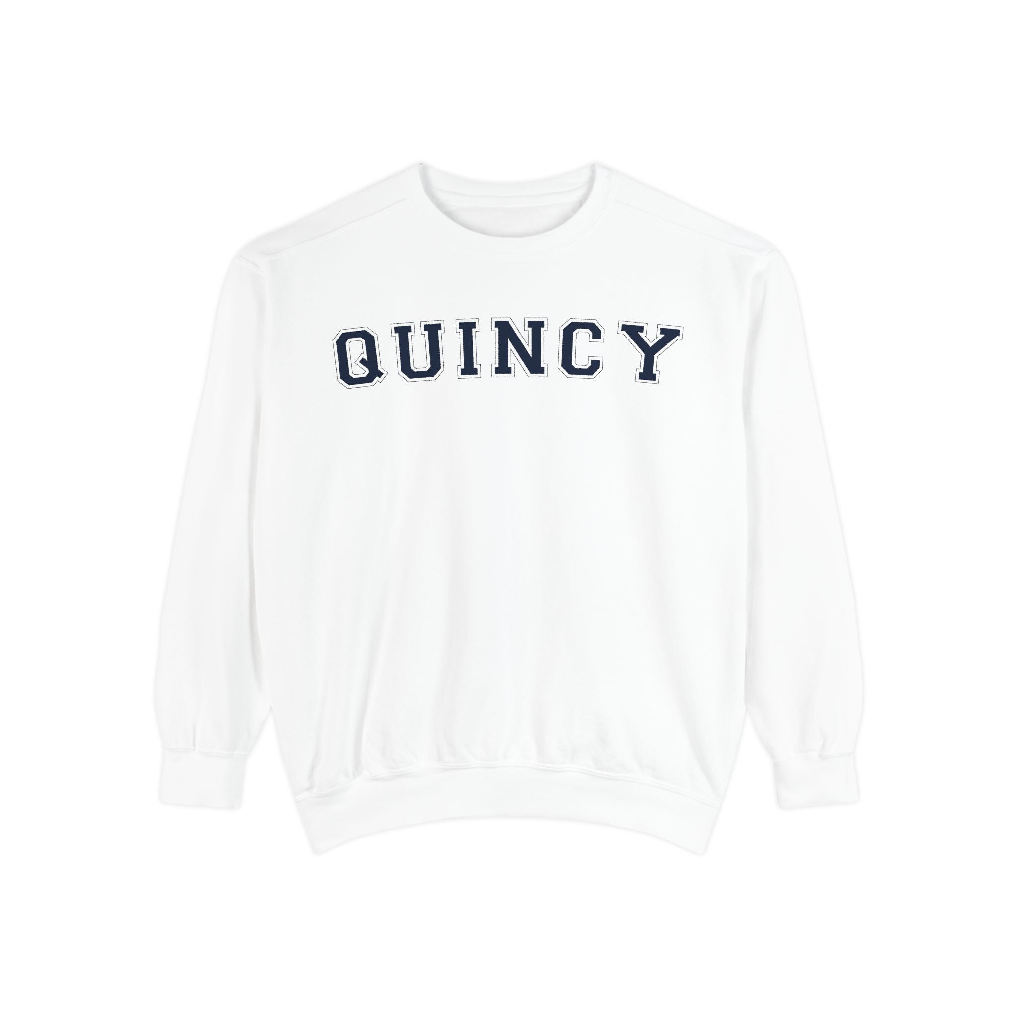 Quincy Sweatshirt Navy Text