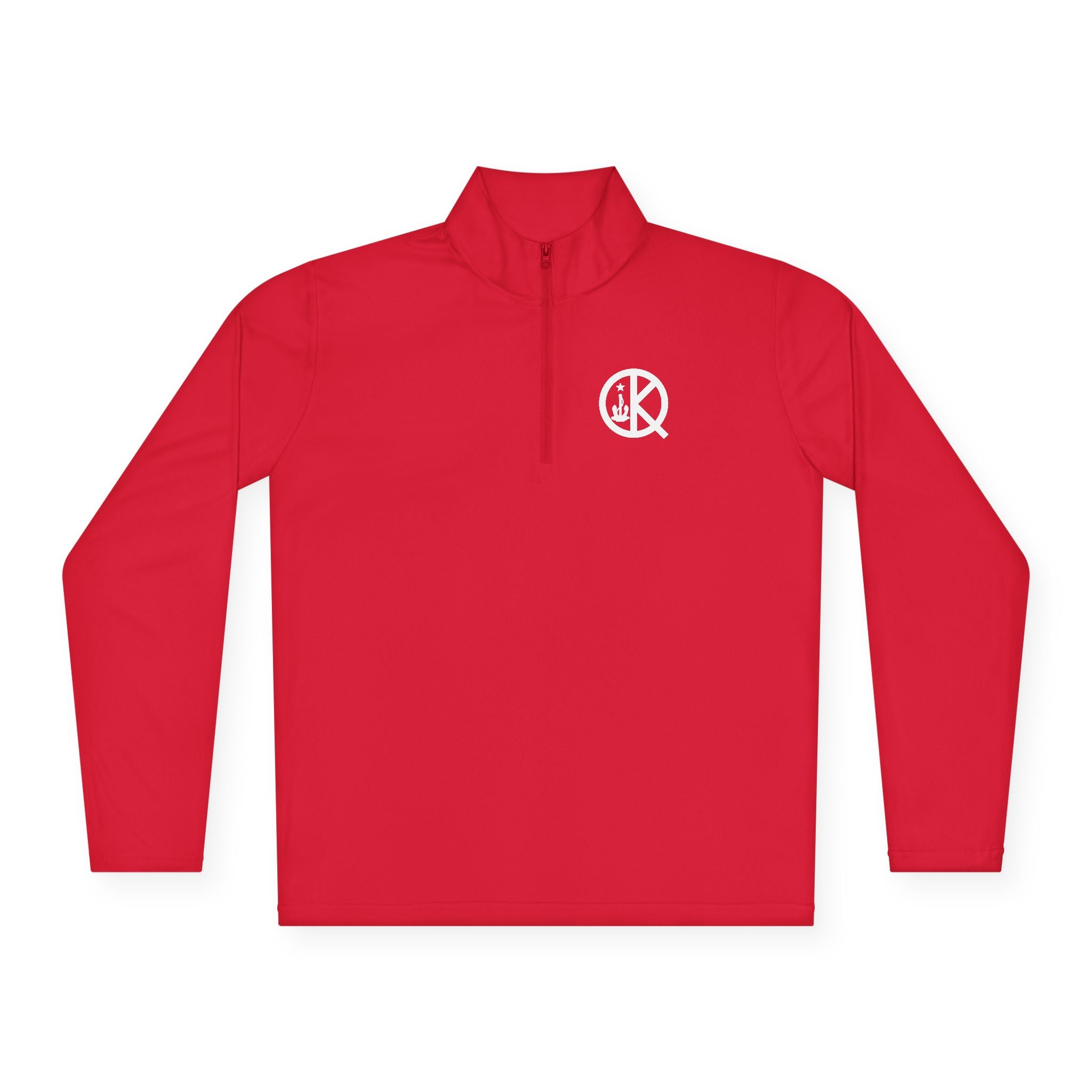 Quincy Kid- Quarter Zip White Logo