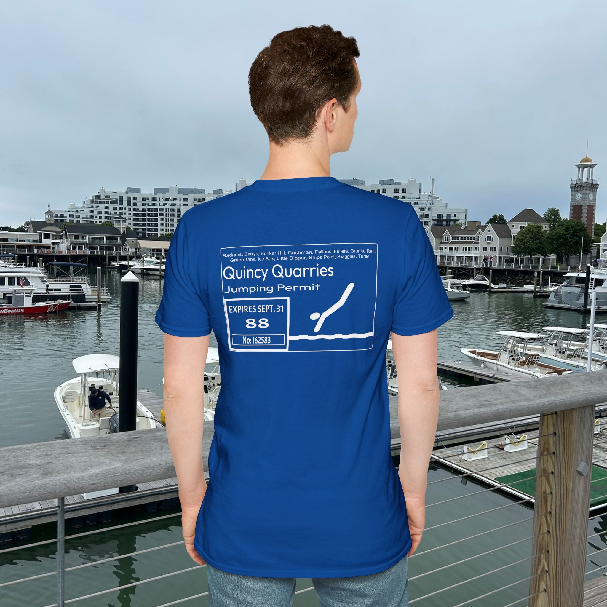 Quincy Quarries Permit T-shirt- Back