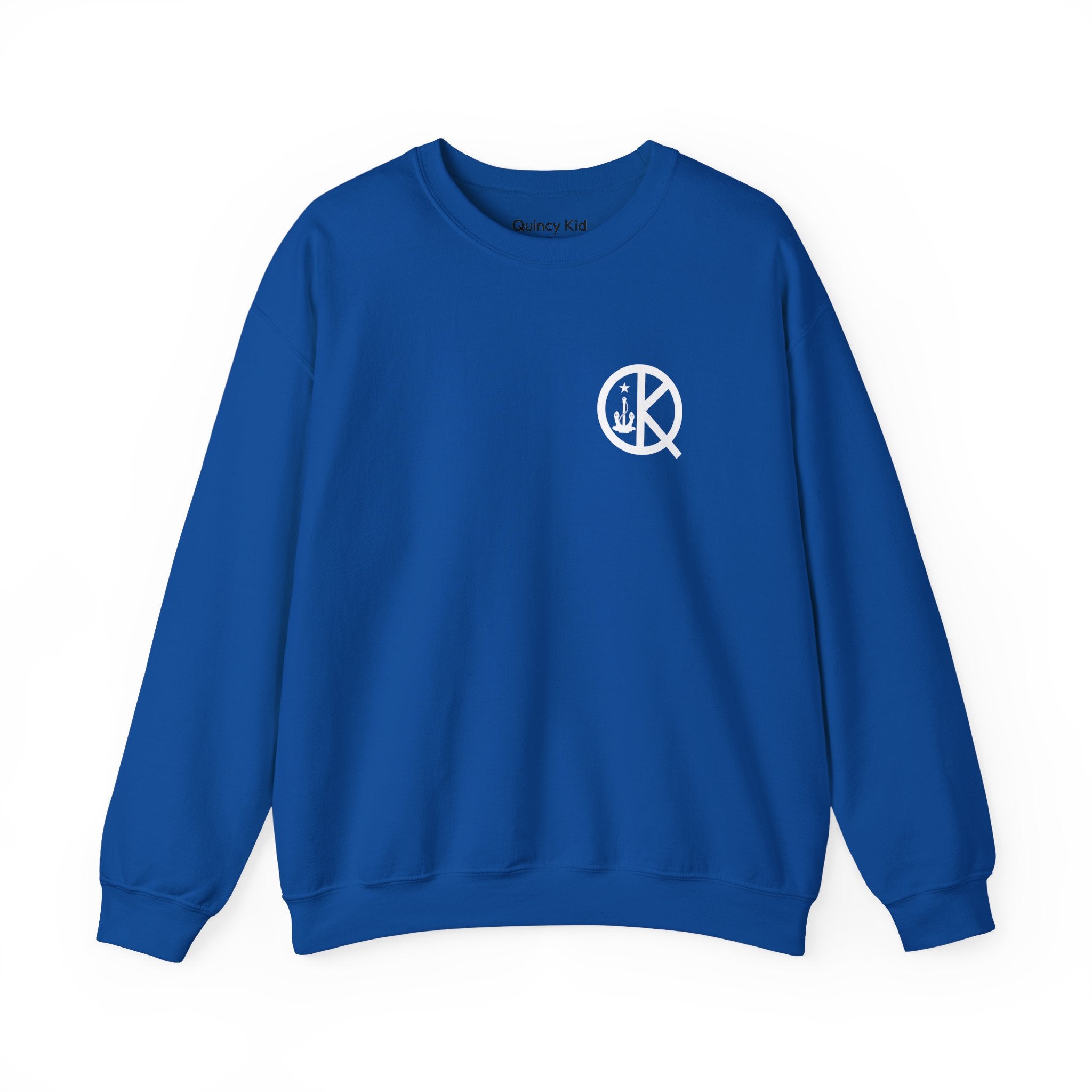 Quincy Kid Crewneck Sweatshirt With White Emblem