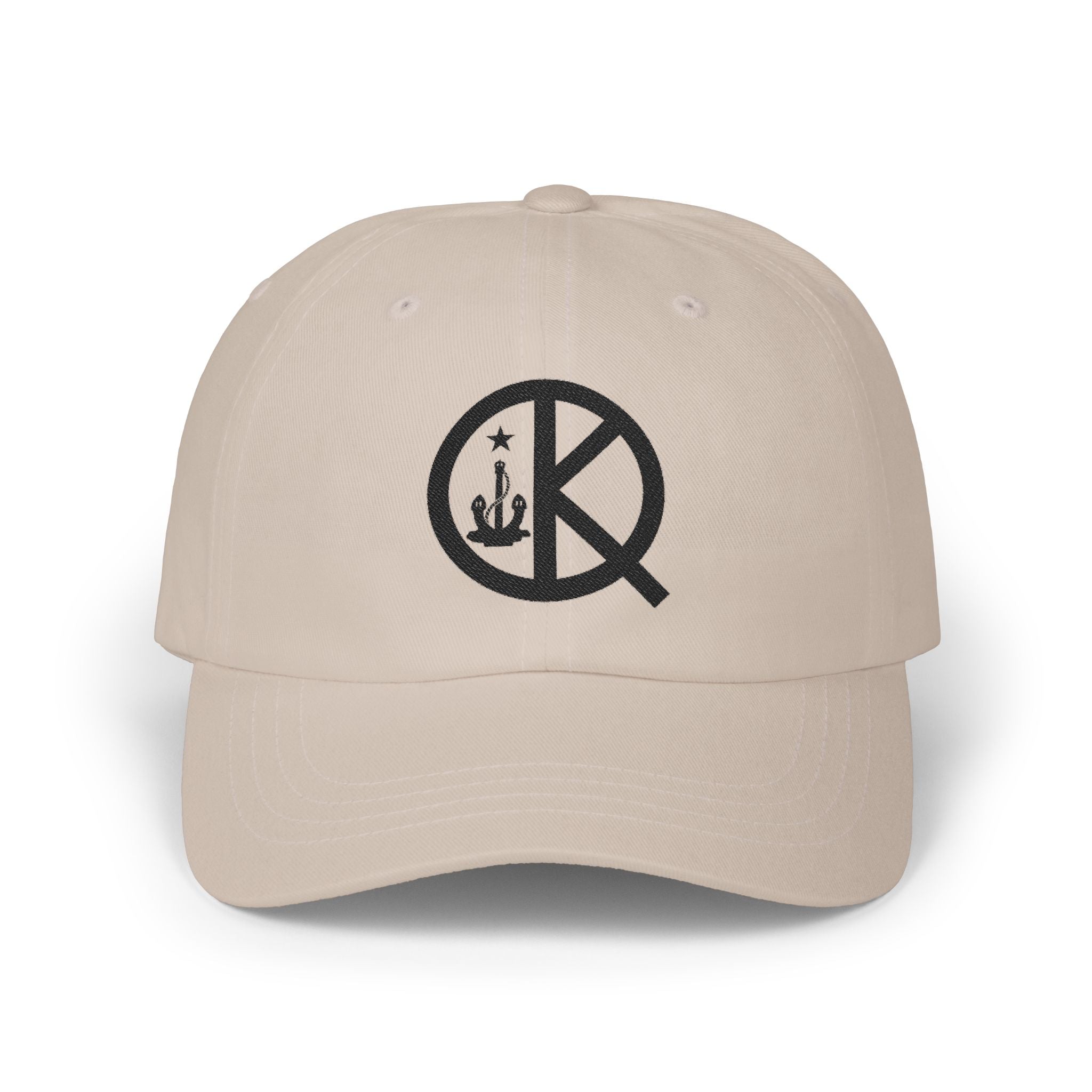 Quincy QK Classic Dad Cap Black Text