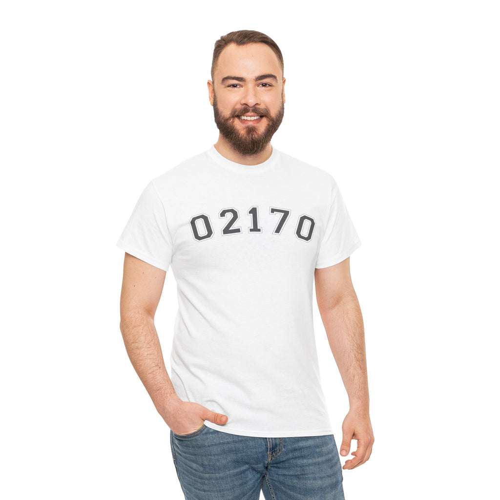 02170- Quincy Zip Code T-shirt Grey Text