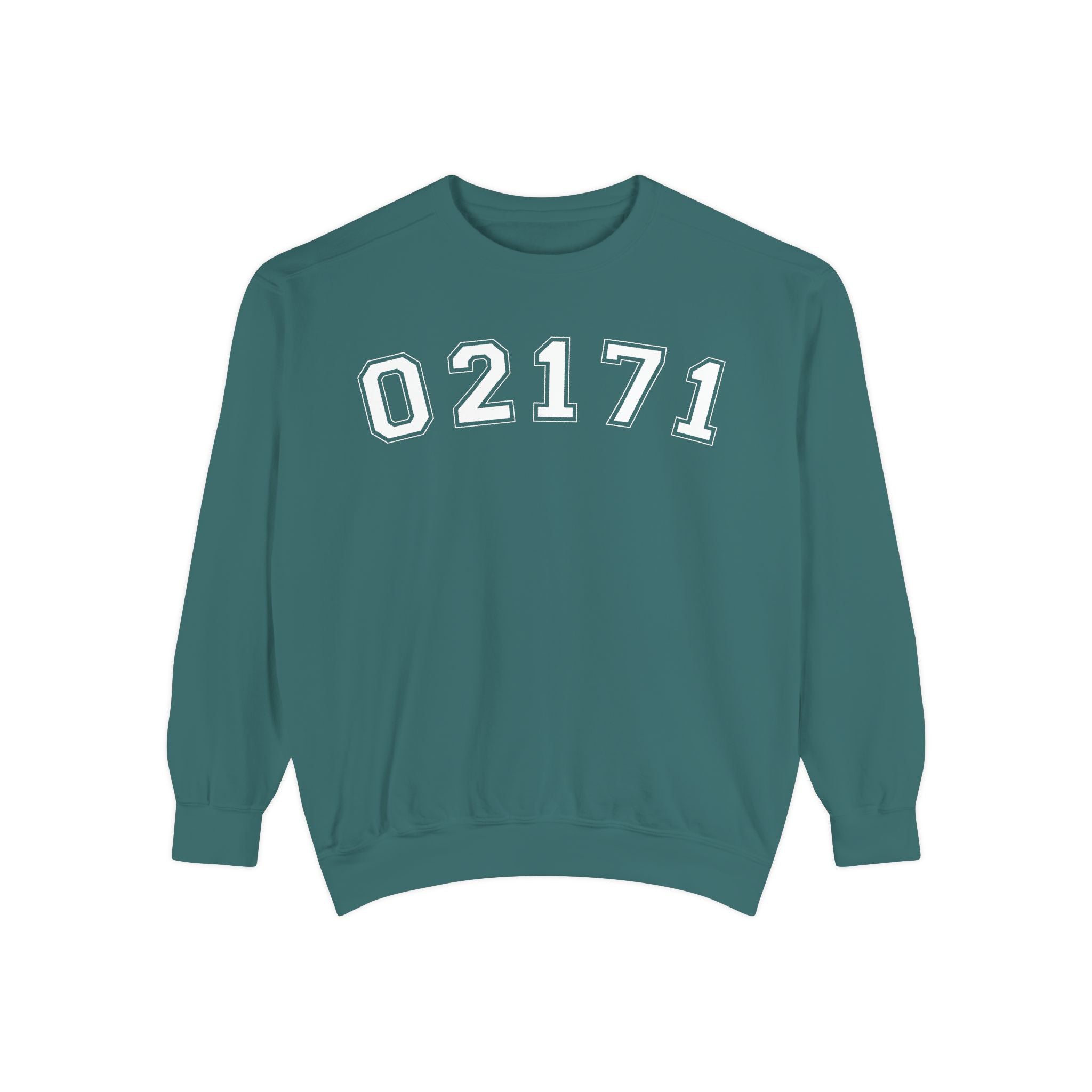 02171- Quincy Zip Code Sweatshirt White Text