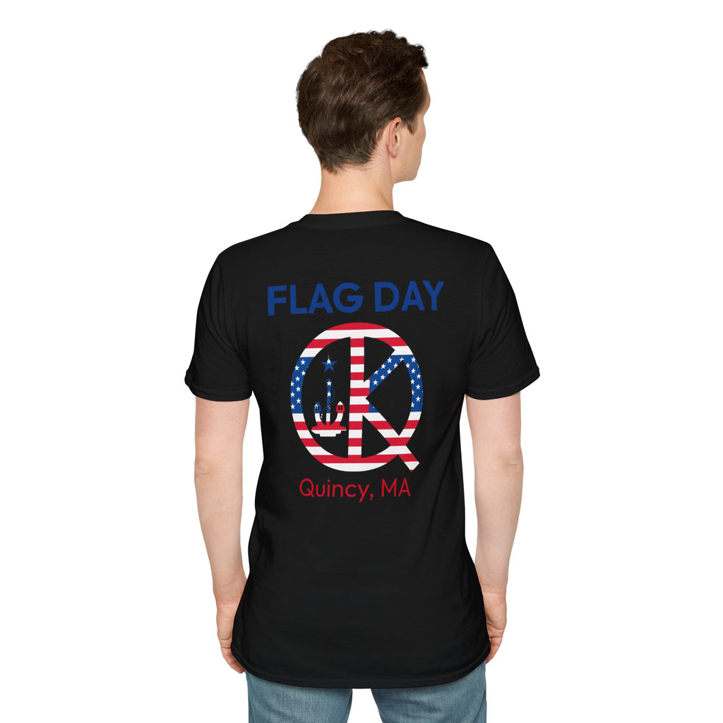 Quincy Kid Flag Logo- Flag Day T-Shirt