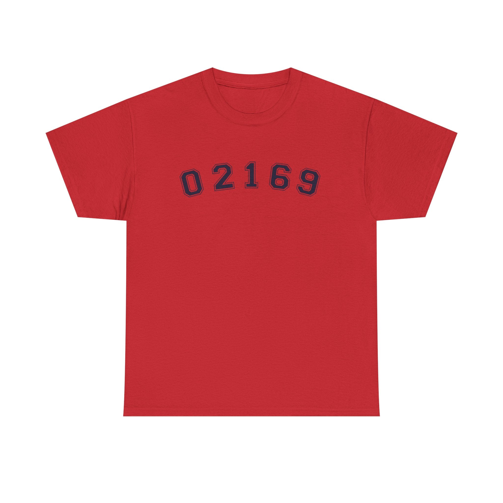 02169-Quincy Zip Code T-shirt Navy Text