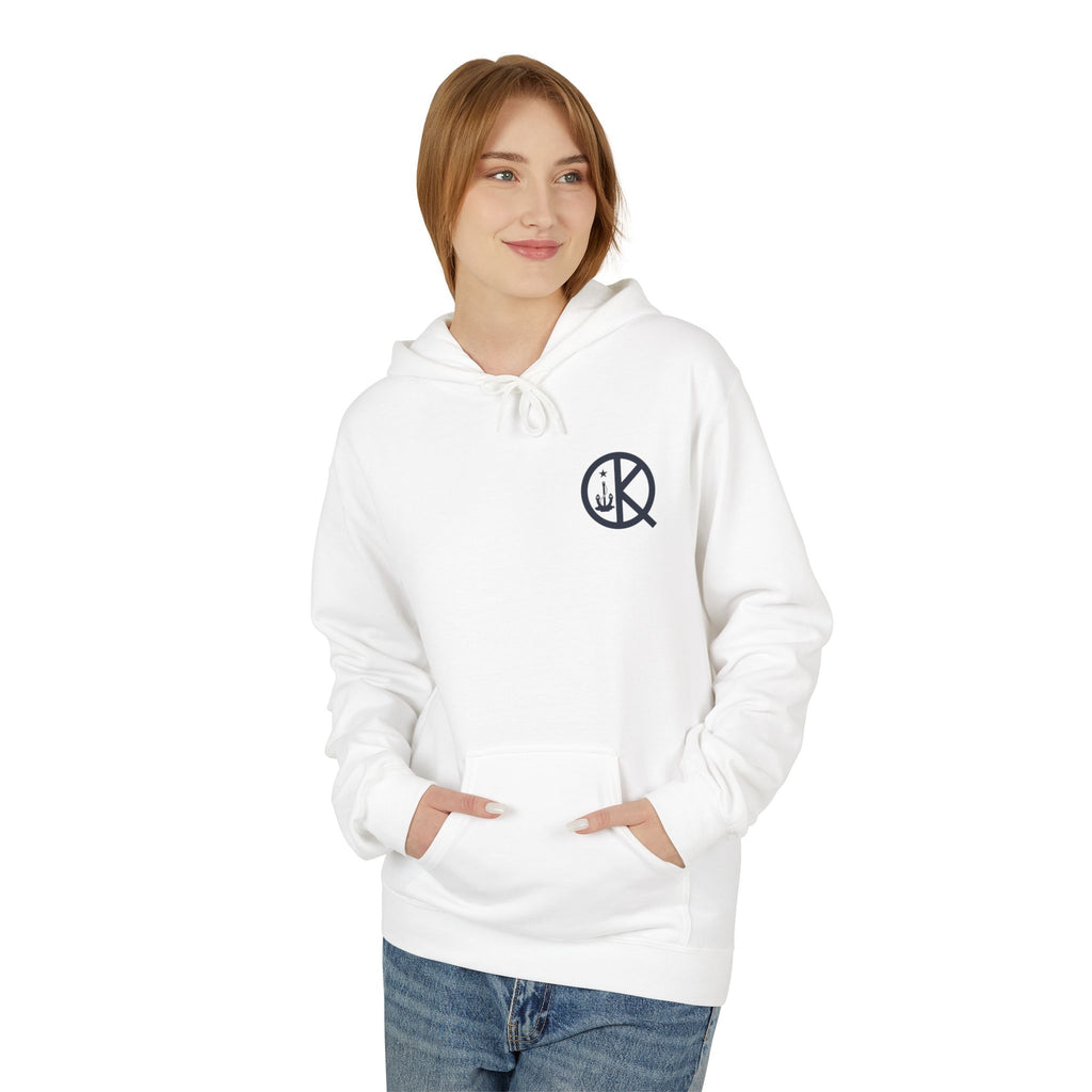 Quincy Kid Softstyle Hoodie with Emblem- Navy