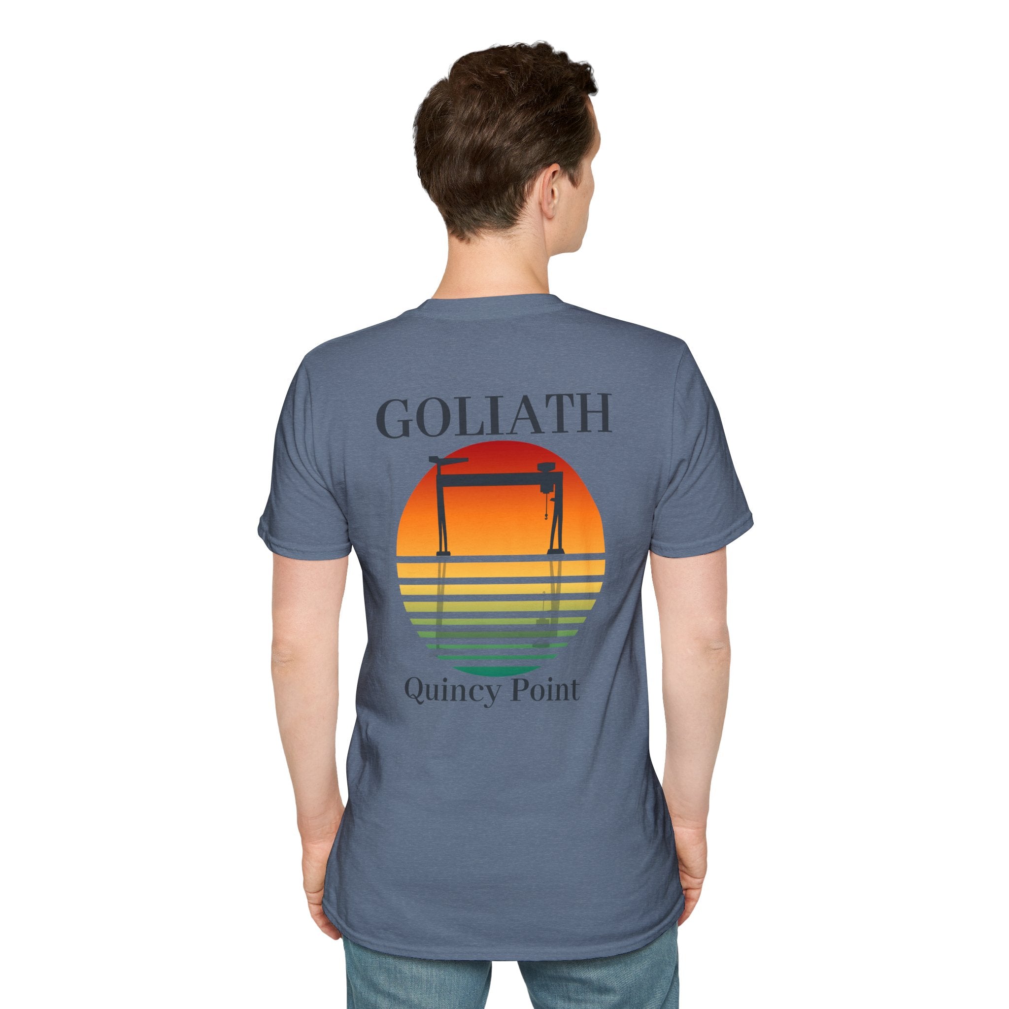 Fore River Shipyard Goliath Sunset T-shirt