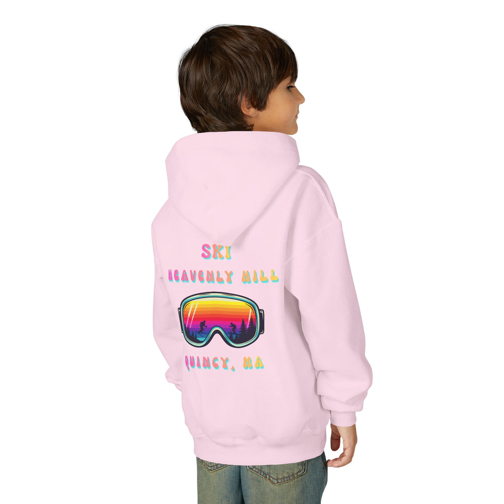 Ski Heavenly Hill Youth Softstyle Hoodie- QK Logo