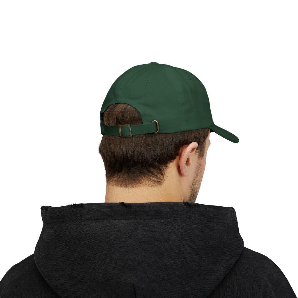 Quincy QK Classic Dad Cap — White Logo Baseball Hat