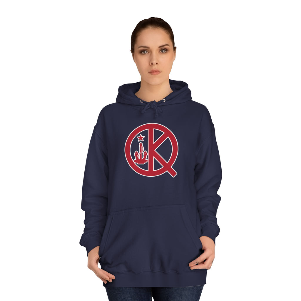 Quincy Kid- Front Red and Blue Logo Hoodie