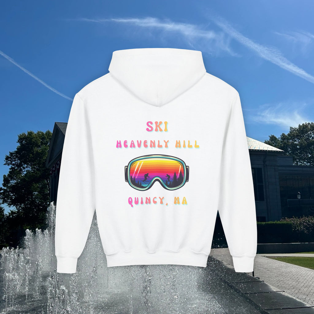 Ski Heavenly Hill Youth Softstyle Hoodie- QK Logo