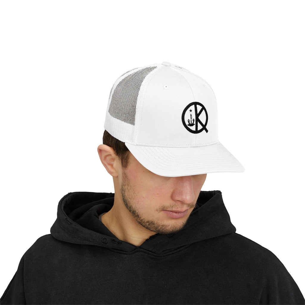 QK Logo Snapback Trucker Cap