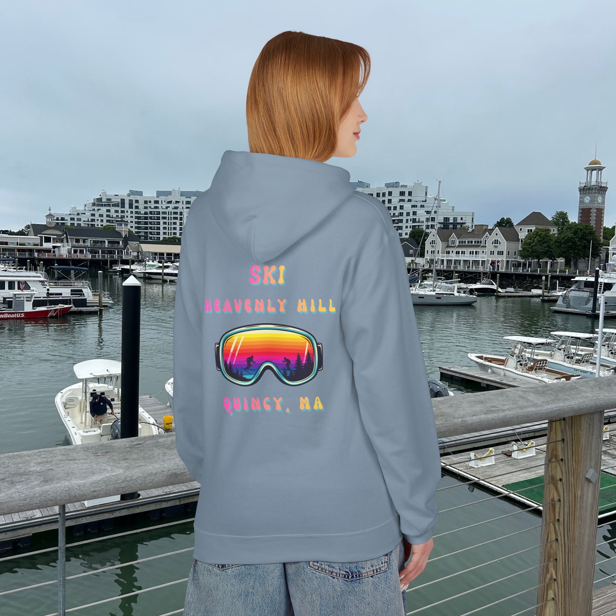 Ski Heavenly Hill Softstyle Hoodie- QK Logo