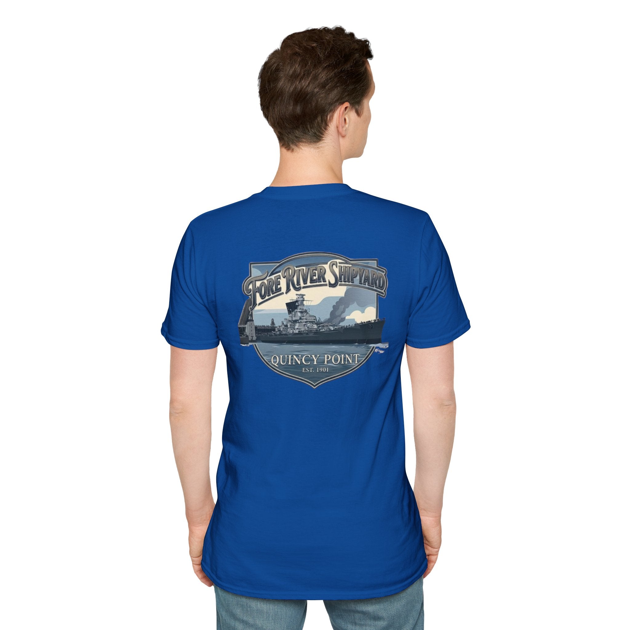 USS Massachusetts Fore River Shipyard T-Shirt