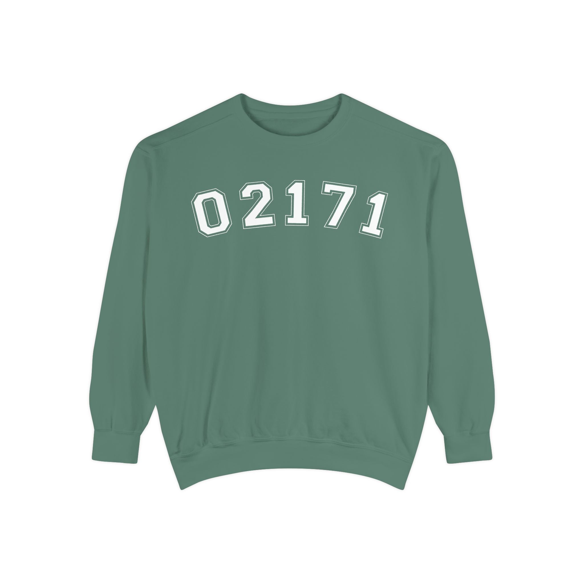 02171- Quincy Zip Code Sweatshirt White Text