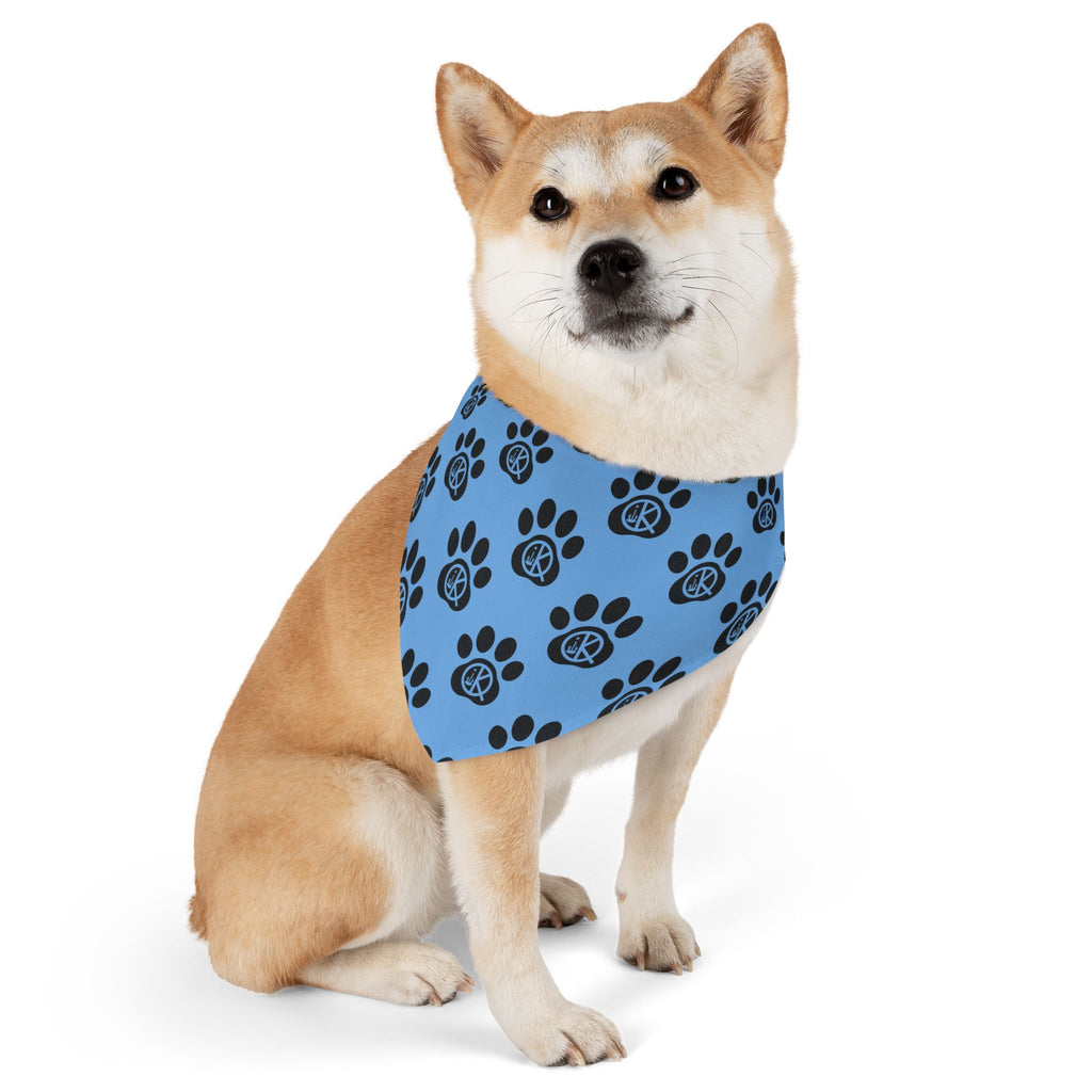 QK Pet Bandana Collar- Light Blue