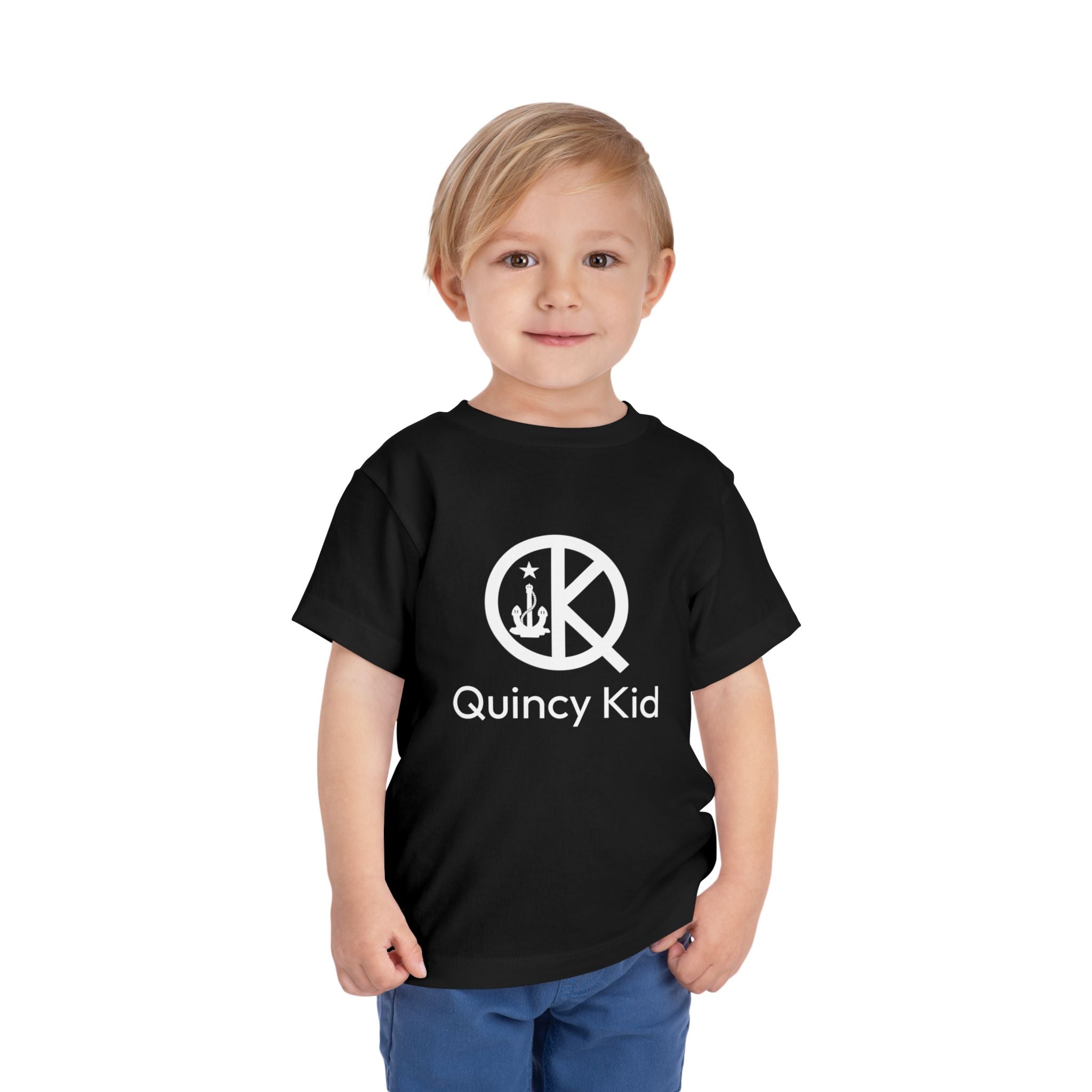 Quincy Kid Toddler T-shirt White Text