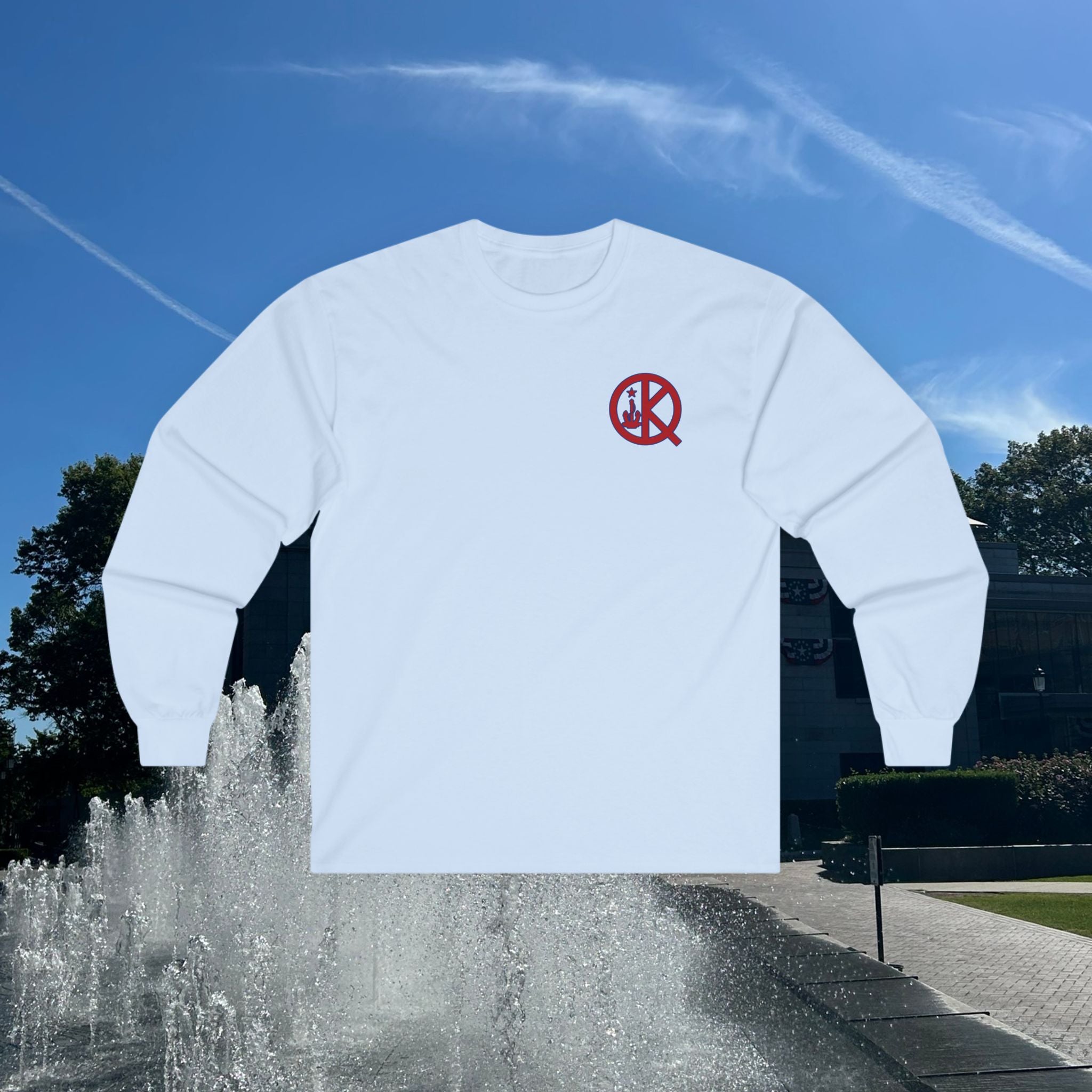 Kilroy Was Here Flag Day 75 Years of Flag Day Long Sleeve Tee