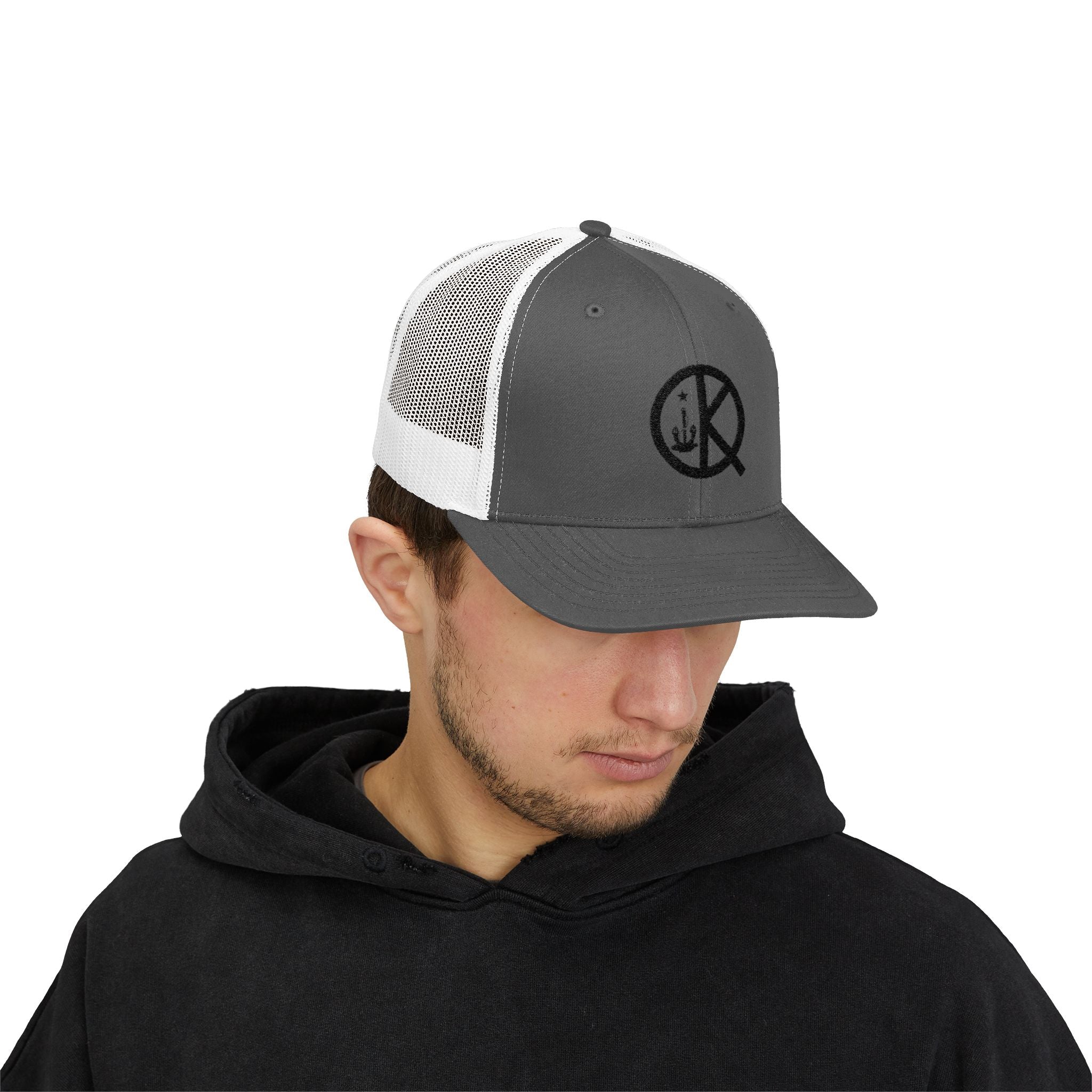 QK Logo Snapback Trucker Cap