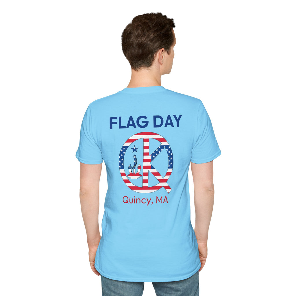 Quincy Kid Flag Logo- Flag Day T-Shirt
