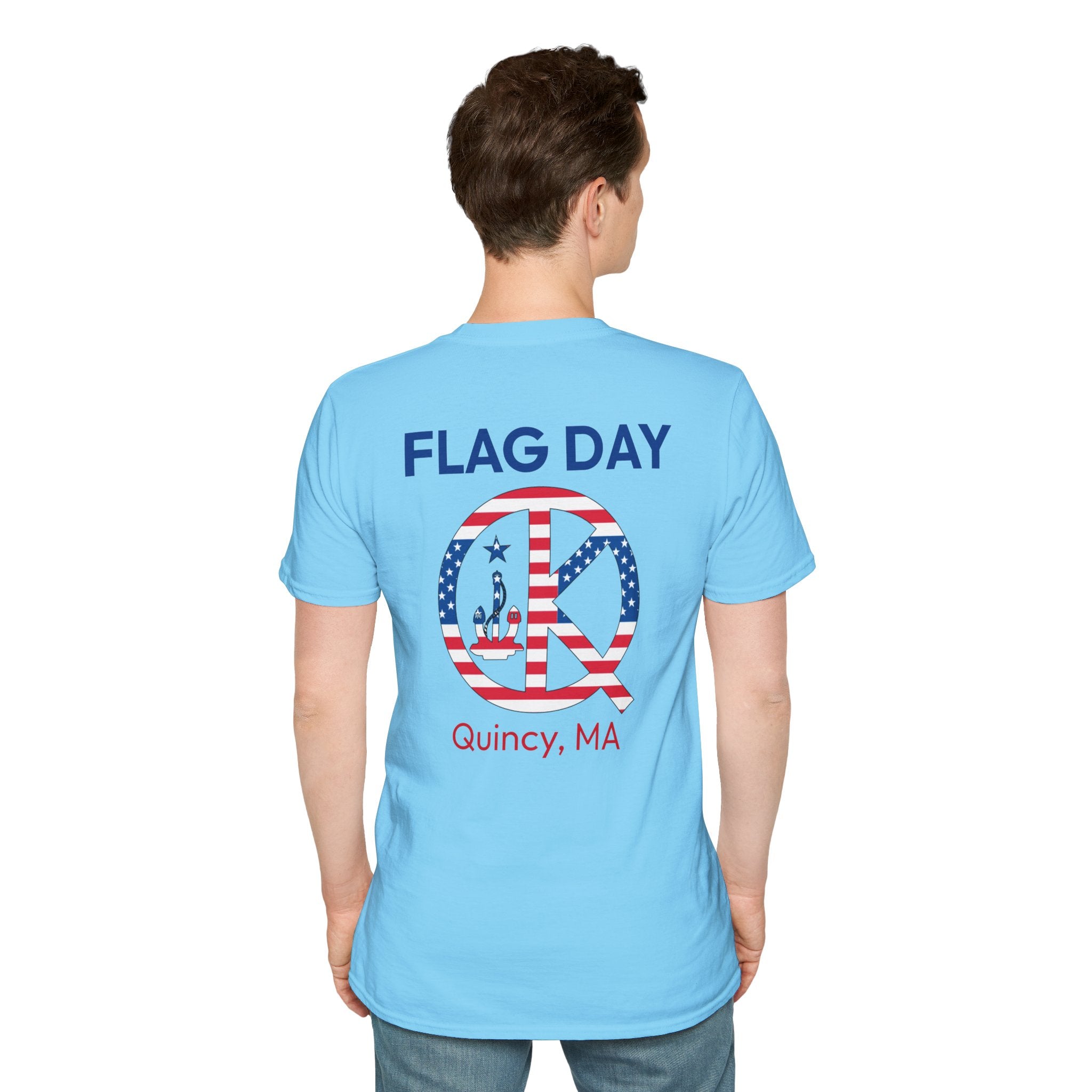 Quincy Kid Flag Logo- Flag Day T-Shirt