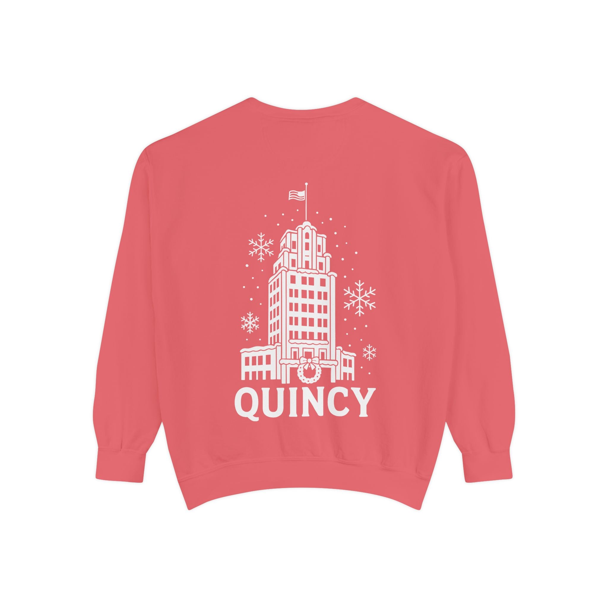 Quincy Center Holiday Sweatshirt- Back