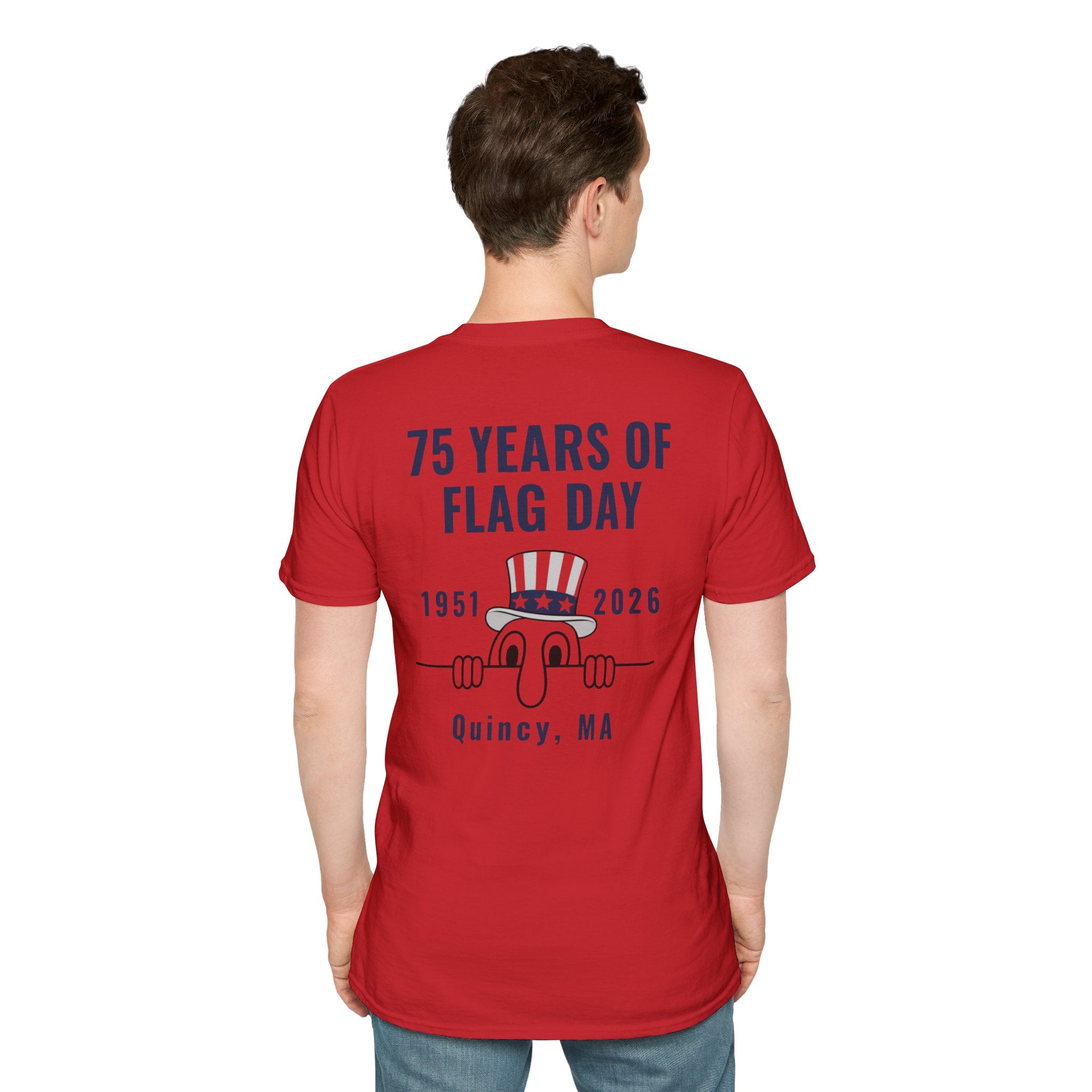 Kilroy Was Here Flag Day T-Shirt — Quincy 75th Anniversary
