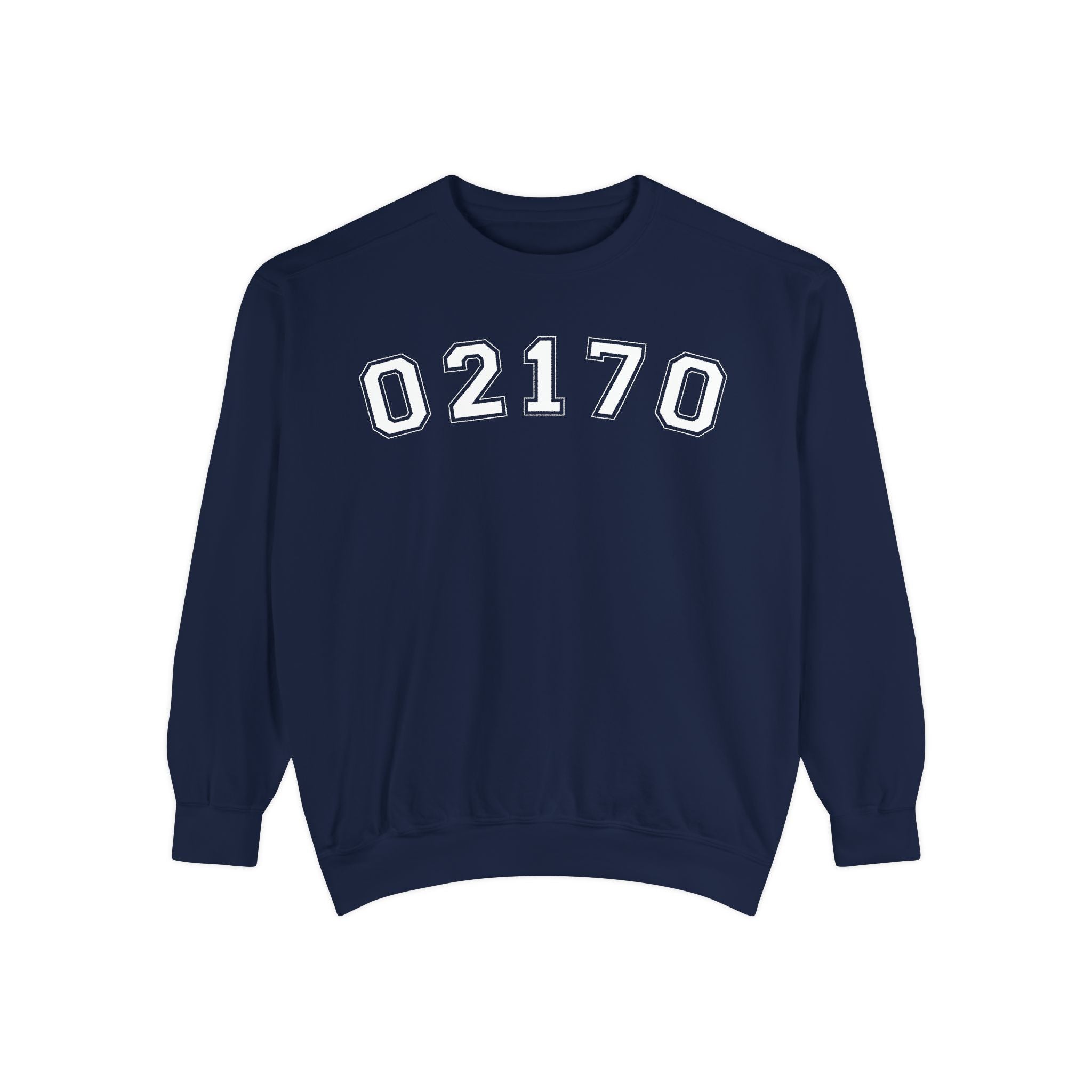02170- Quincy Zip Code Sweatshirt White Text