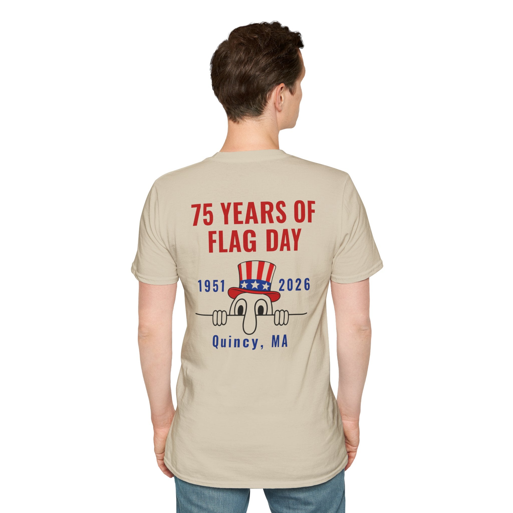 Kilroy Was Here Flag Day T-Shirt — Quincy 75th Anniversary