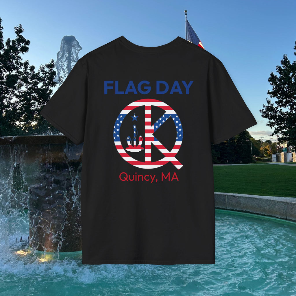 Quincy Kid Flag Logo- Flag Day T-Shirt