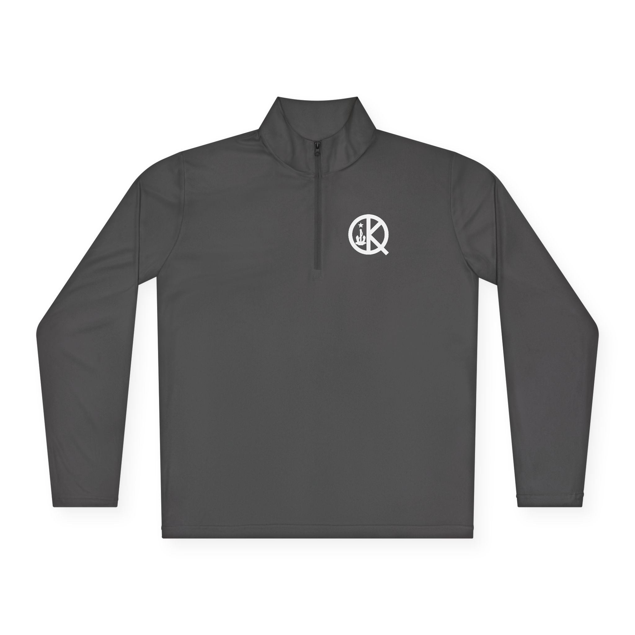 Quincy Kid- Quarter Zip White Logo