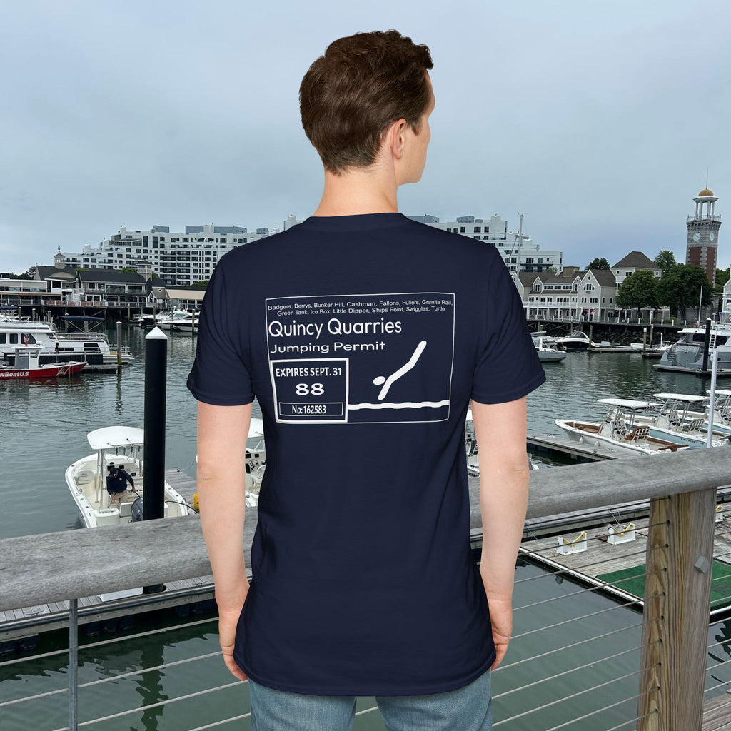 Quincy Quarries Permit T-shirt- Back