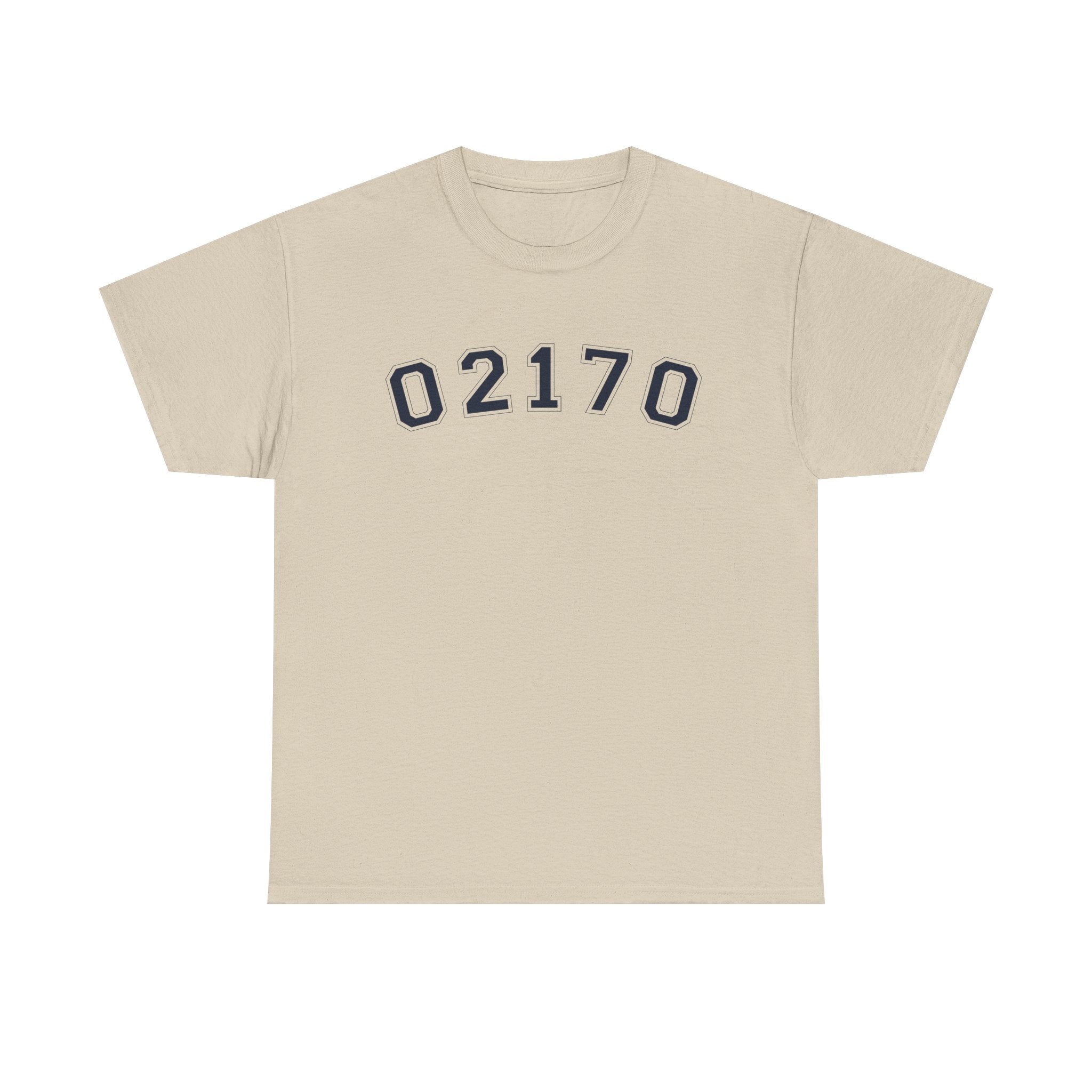02170- Quincy Zip Code T-shirt Navy Text
