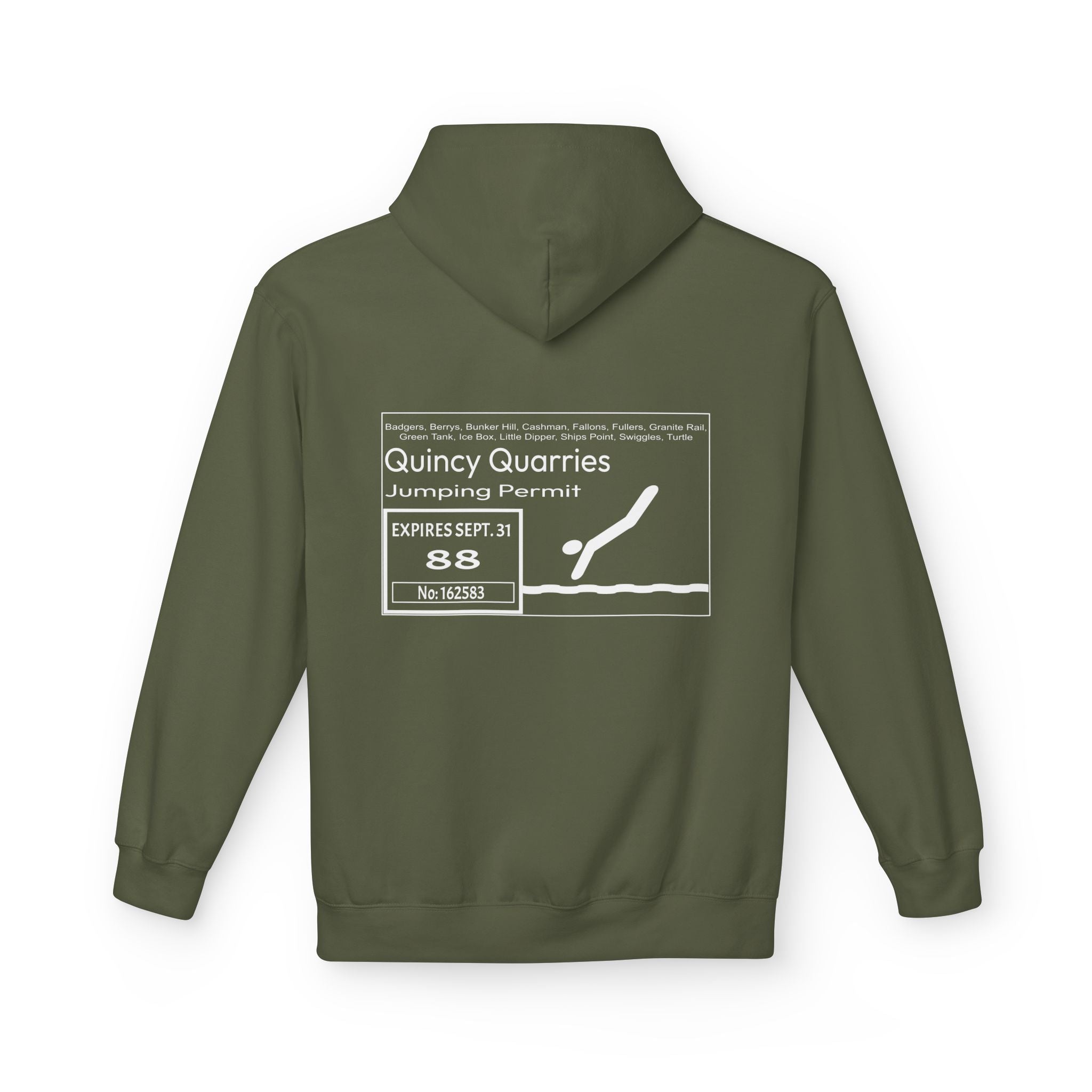 Quincy Quarries Permit Softstyle Hoodie